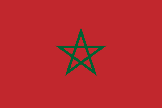 Morocco Courtesy Flag 30 x 45cm