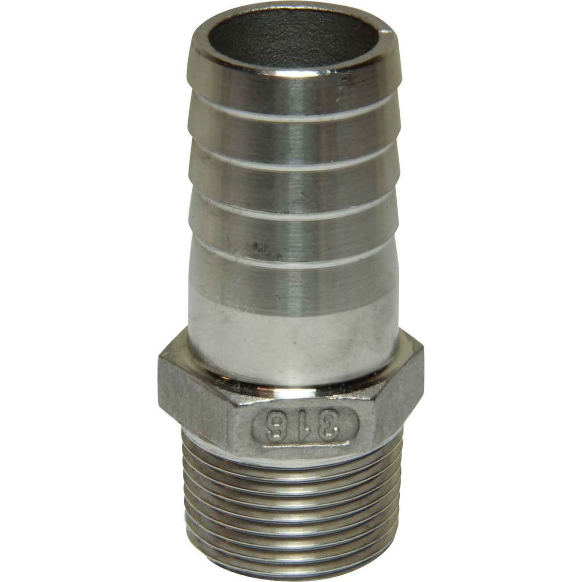 Osculati Stainless Steel 316 Hose Tail (3/4" BSPT Male to 25mm Hose) 422647