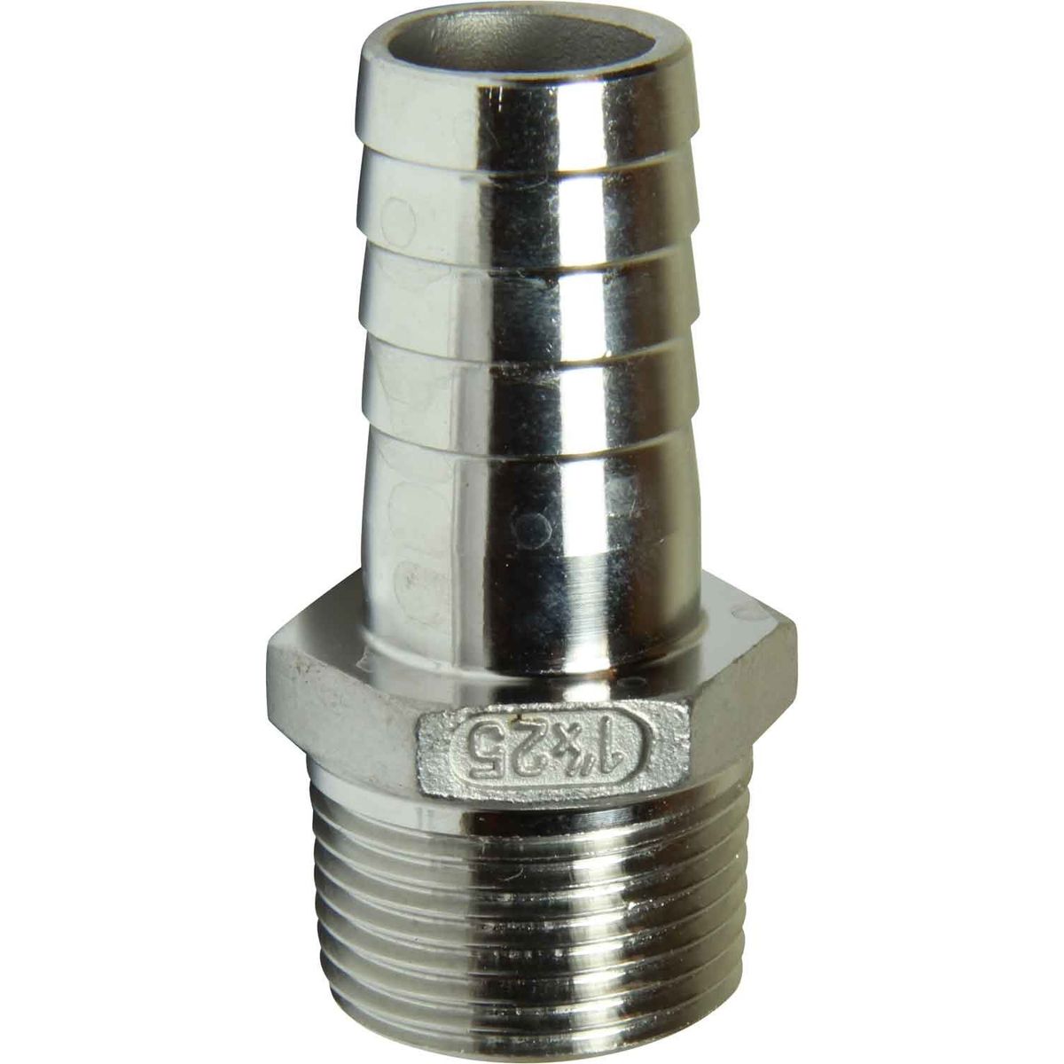 Osculati Stainless Steel 316 Hose Tail (1" BSPT Male to 25mm Hose) 422654