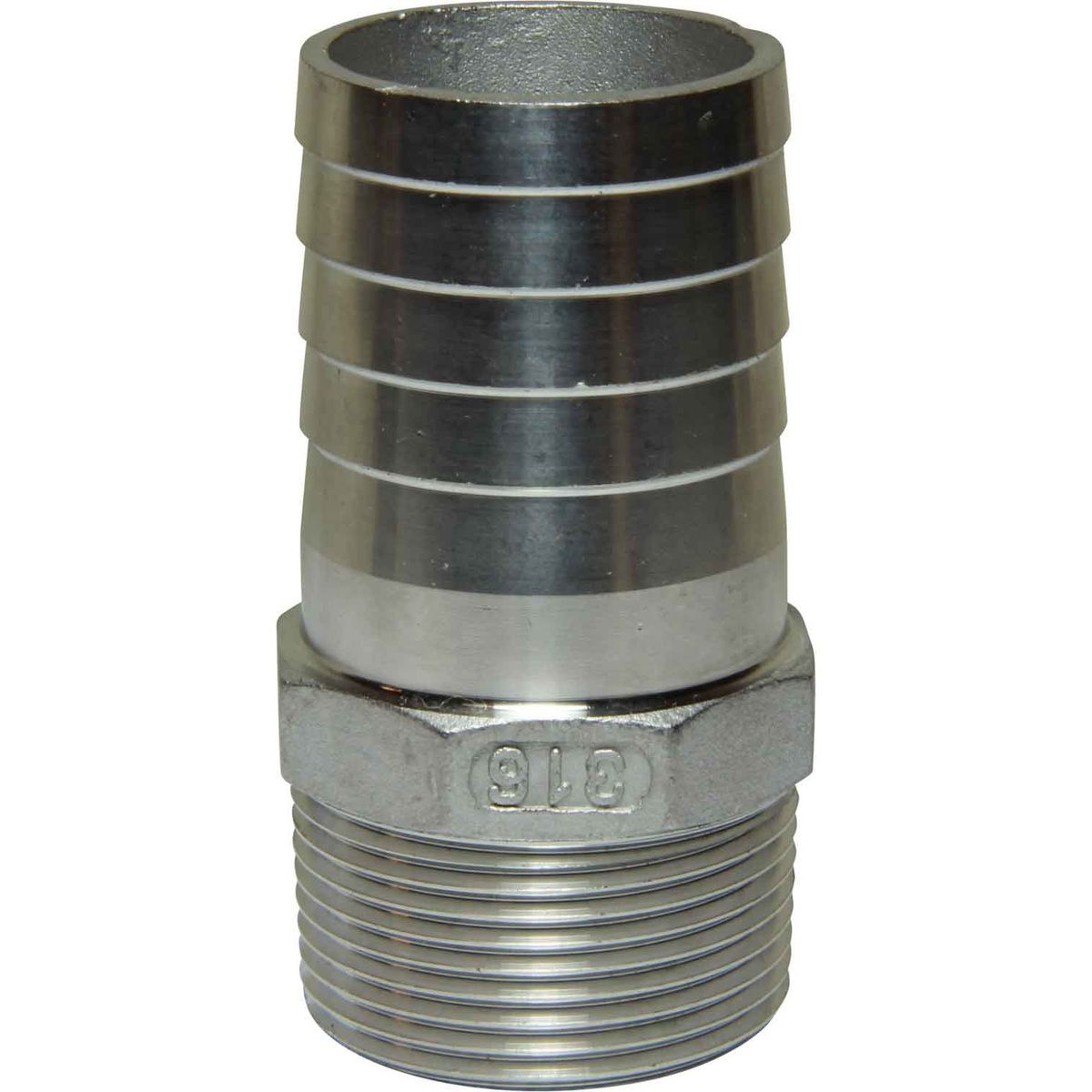 Osculati Stainless Steel 316 Hose Tail (1-1/4" BSPT Male to 40mm Hose) 422667