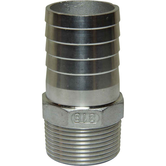 Osculati Stainless Steel 316 Hose Tail (1-1/4" BSPT Male to 40mm Hose) 422667