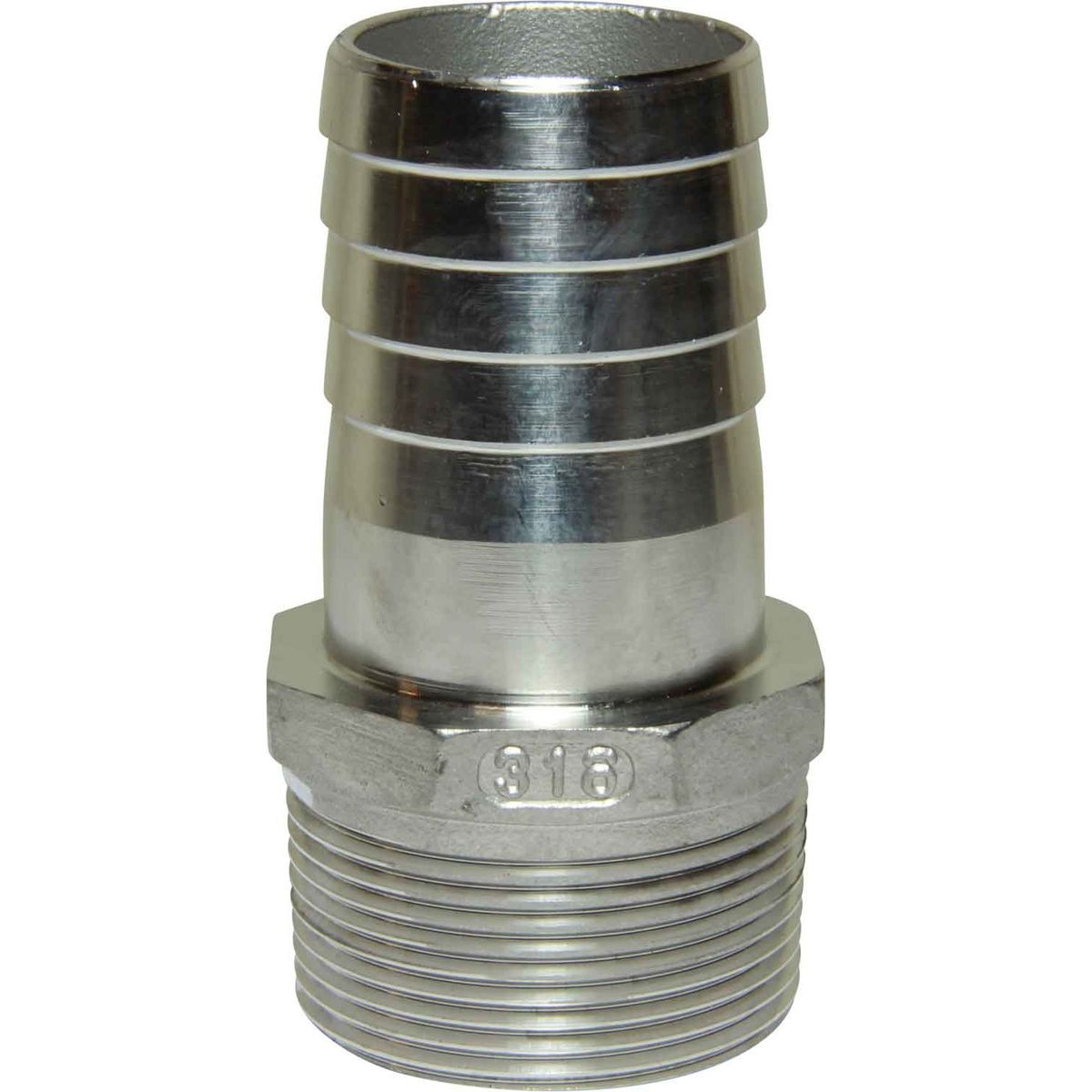 Osculati Stainless Steel 316 Hose Tail (1-1/2" BSPT Male to 40mm Hose) 422675
