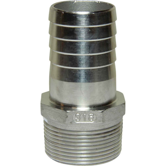 Osculati Stainless Steel 316 Hose Tail (1-1/2" BSPT Male to 40mm Hose) 422675