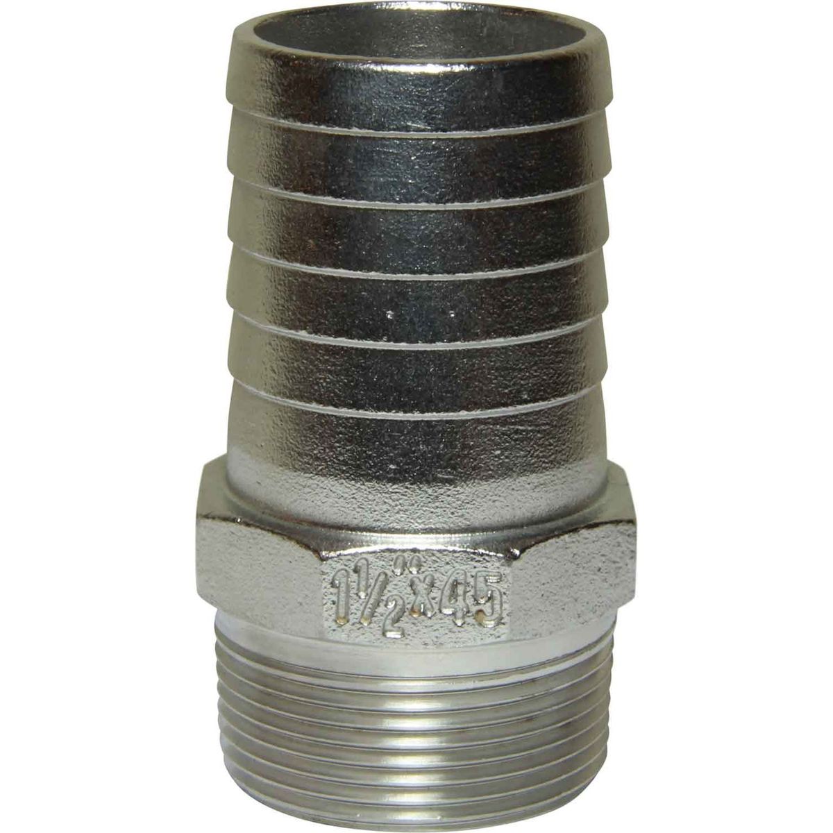 Osculati Stainless Steel 316 Hose Tail (1-1/2" BSPT Male to 45mm Hose) 422676