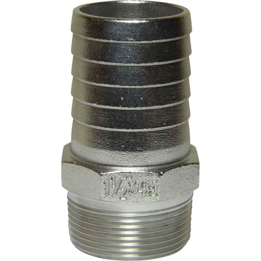 Osculati Stainless Steel 316 Hose Tail (1-1/2" BSPT Male to 45mm Hose) 422676
