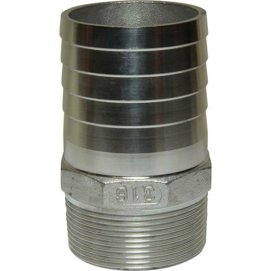 Osculati Stainless Steel 316 Hose Tail (2" BSPT Male to 60mm Hose) 422688