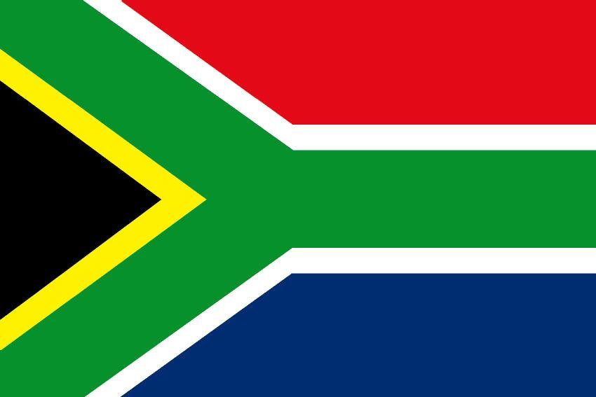 South Africa Courtesy Flag 30 x 45cm