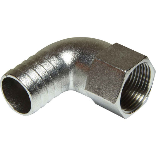 Osculati Stainless Steel 316 90 Degree Hose Tail (1" BSP to 30mm Hose) 422756