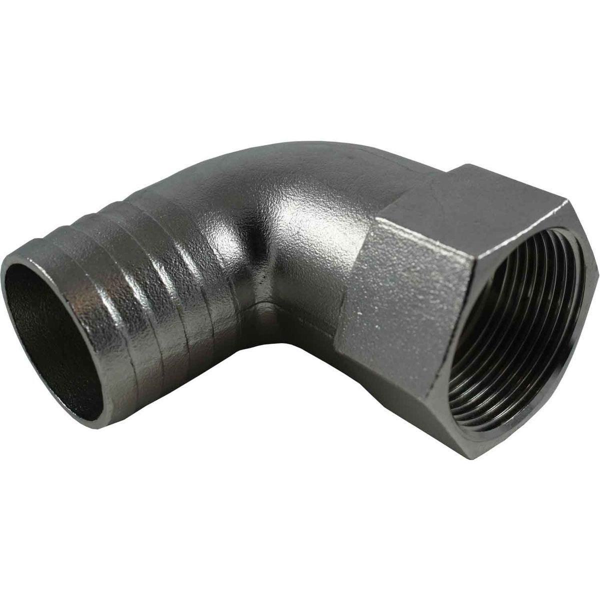 Osculati Stainless Steel 316 Hose Tail 90 Deg (1-1/4" BSPF - 38mm) 422766
