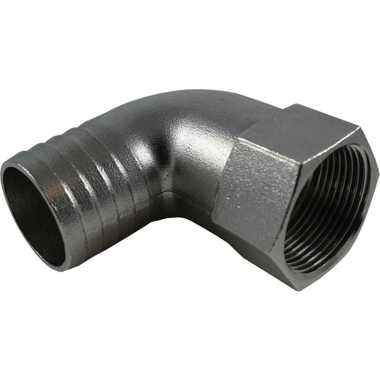 Osculati Stainless Steel 316 Hose Tail 90 Deg (1-1/4" BSPF - 38mm) 422766