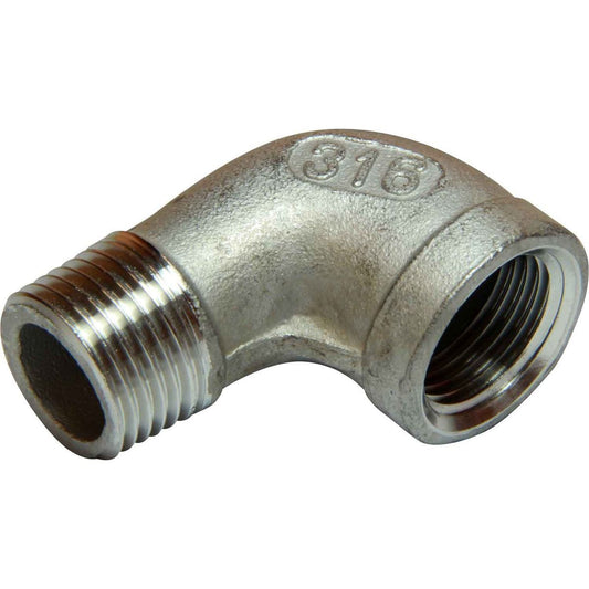 Osculati Stainless Steel 316 90 Degree Elbow (1/2" BSP Male/Female) 423043