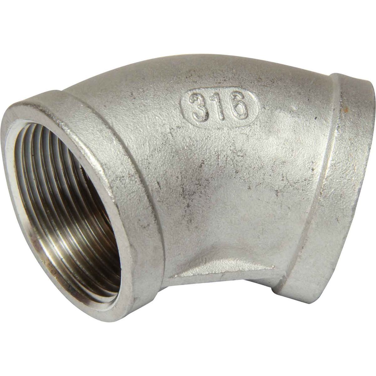 Osculati Stainless Steel 316 45 Degree Elbow (1-1/4" BSP Female) 423086