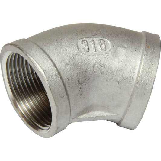 Osculati Stainless Steel 316 45 Degree Elbow (1-1/4" BSP Female) 423086
