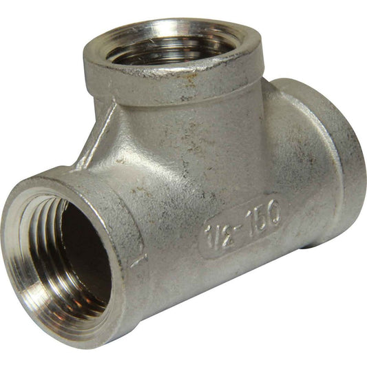 Osculati Stainless Steel 316 Equal Tee Fitting (1/2" BSP Female) 423103