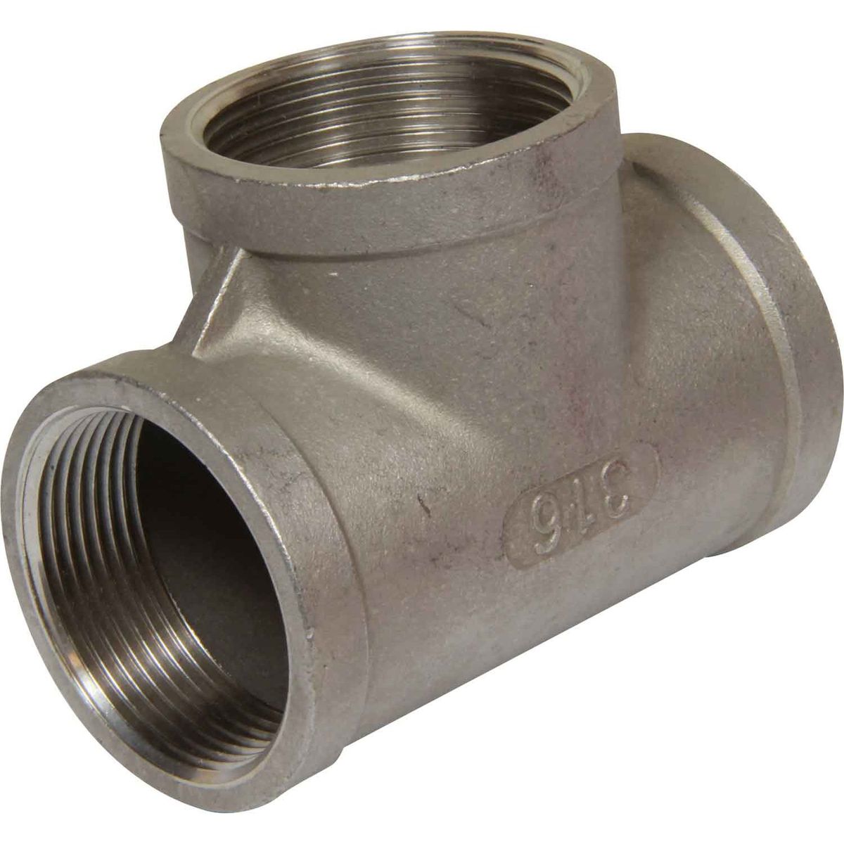 Osculati Stainless Steel 316 Equal Tee Fitting (1-1/2" BSP Female) 423107