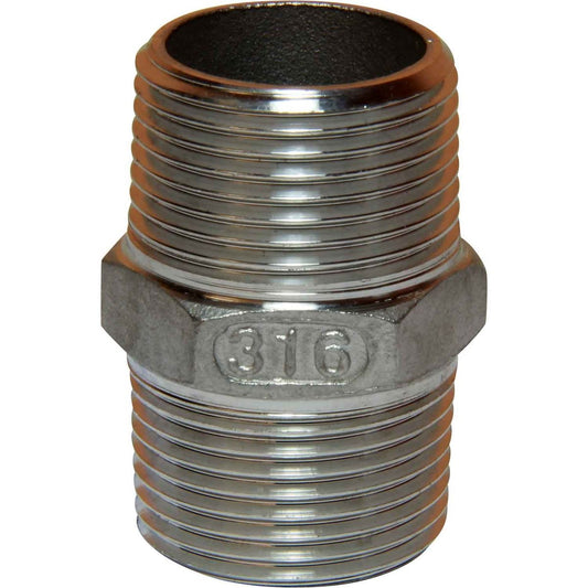 Osculati Stainless Steel 316 Equal Nipple (Male Thread / 3/4" BSP) 423604