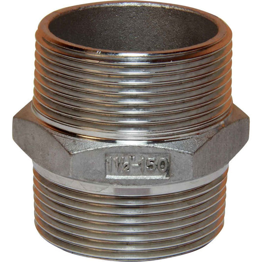 Osculati Stainless Steel 316 Equal Nipple (Male Thread / 1-1/2" BSP) 423607