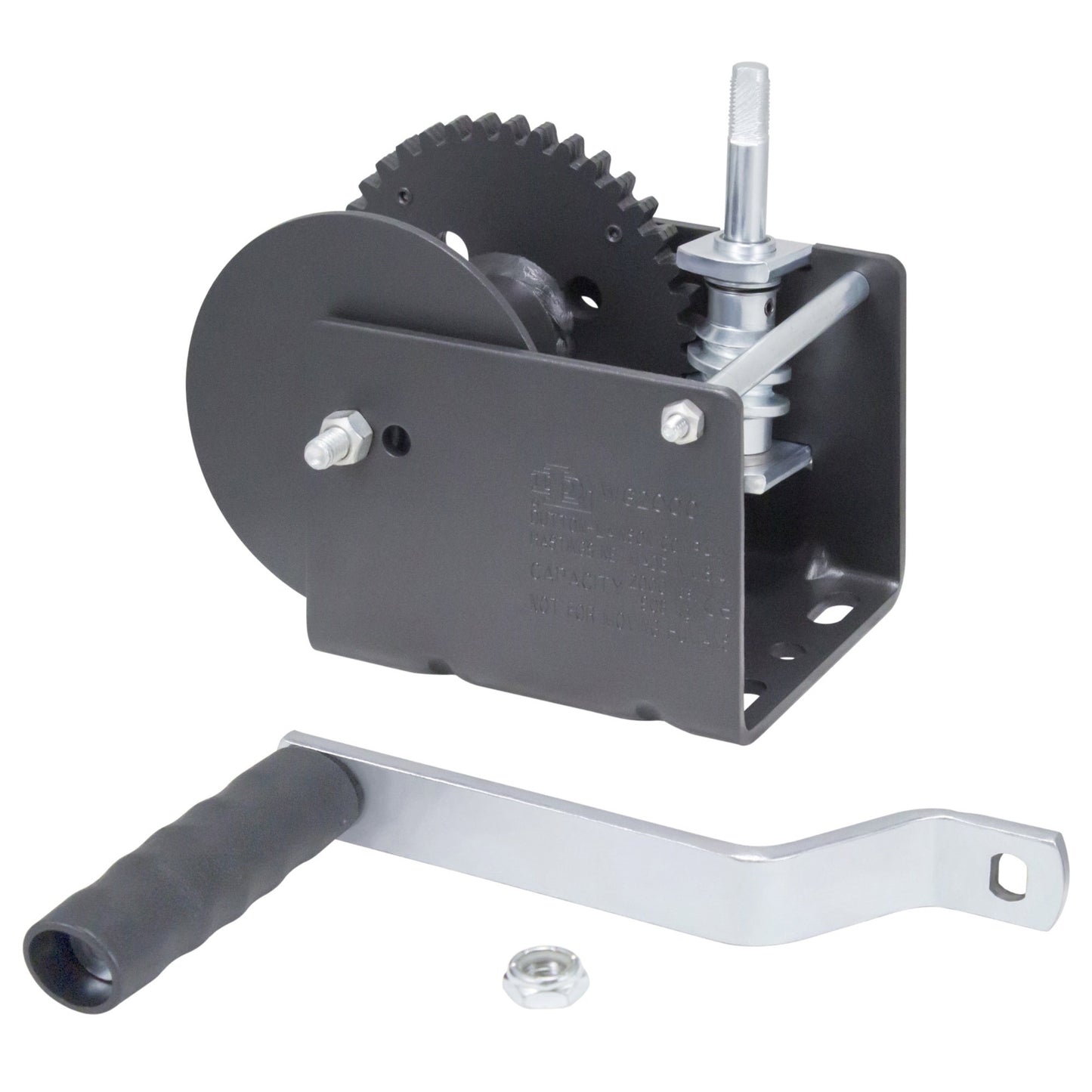 Worm Gear Winch - WG2000 (Standard Drum) - 2000 lb/908kg
