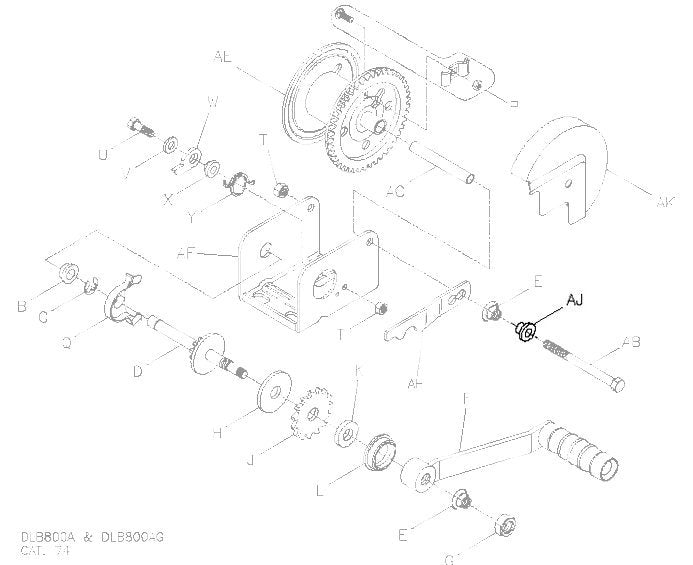 Dutton Freewheel Kit Part 3 - Lever Spacer for: DLB800AG / 1200AG / 1500AG