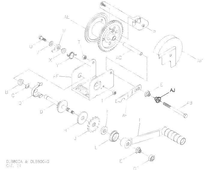 Dutton Freewheel Kit Part 3 - Lever Spacer for: DLB800AG / 1200AG / 1500AG