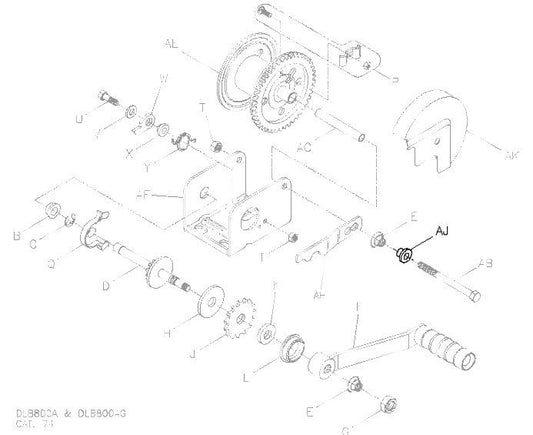 Dutton Freewheel Kit Part 3 - Lever Spacer for: DLB800AG / 1200AG / 1500AG