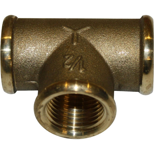 Maestrini DZR Equal Tee Fitting (Female Ports / 1/2" BSP) 434103