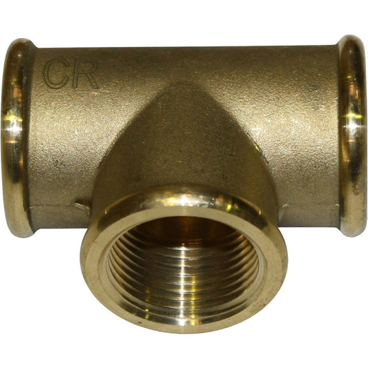 Maestrini DZR Equal Tee Fitting (Female Ports / 3/4" BSP) 434104