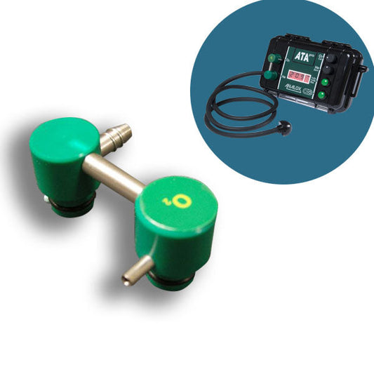 (CONTACT US FOR STOCK) Analox ATA flow adaptor. NSN: 6630-99-312-4515