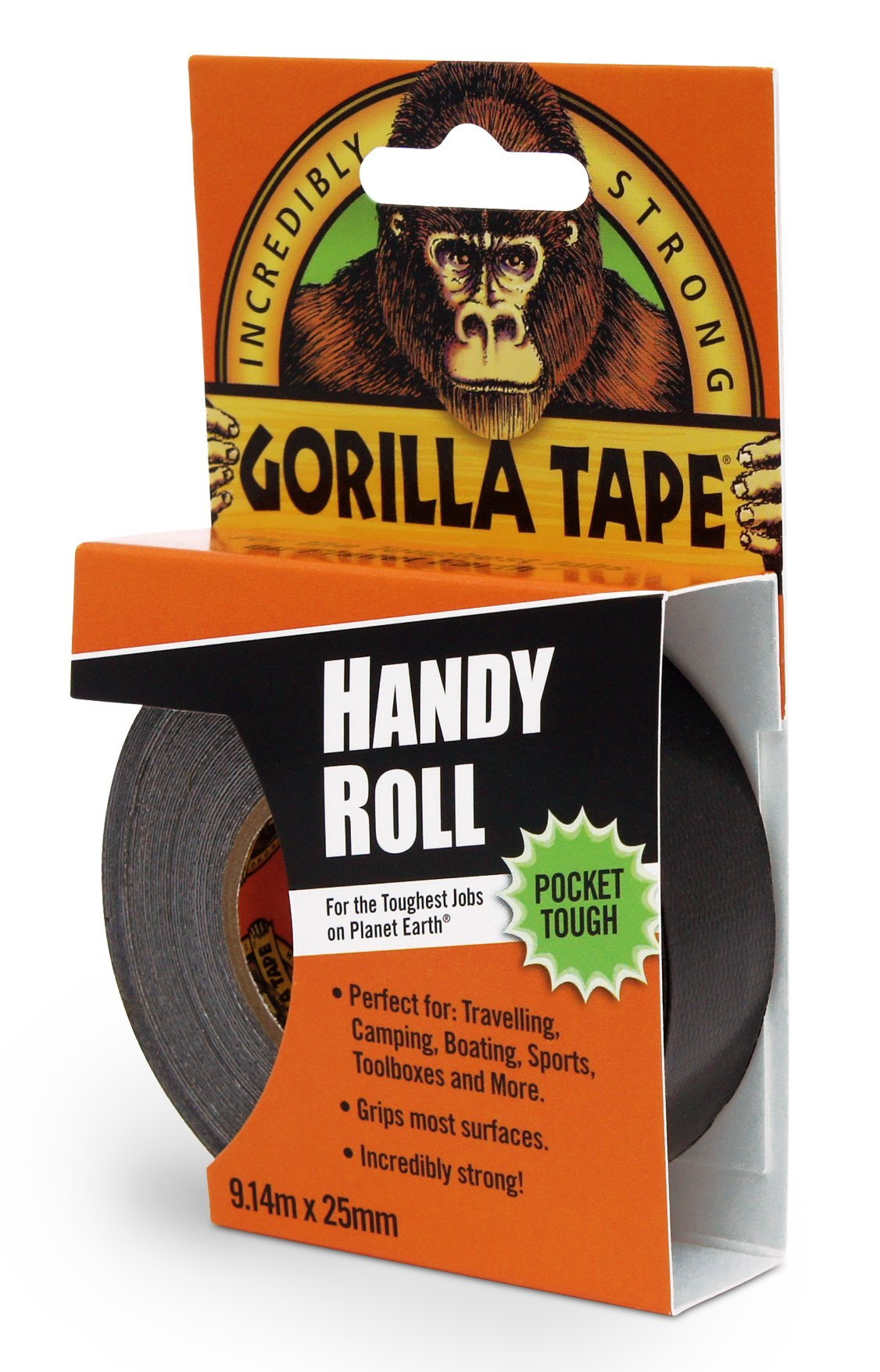 Gorilla Glue Gorilla Tape Black Handy Roll 9m