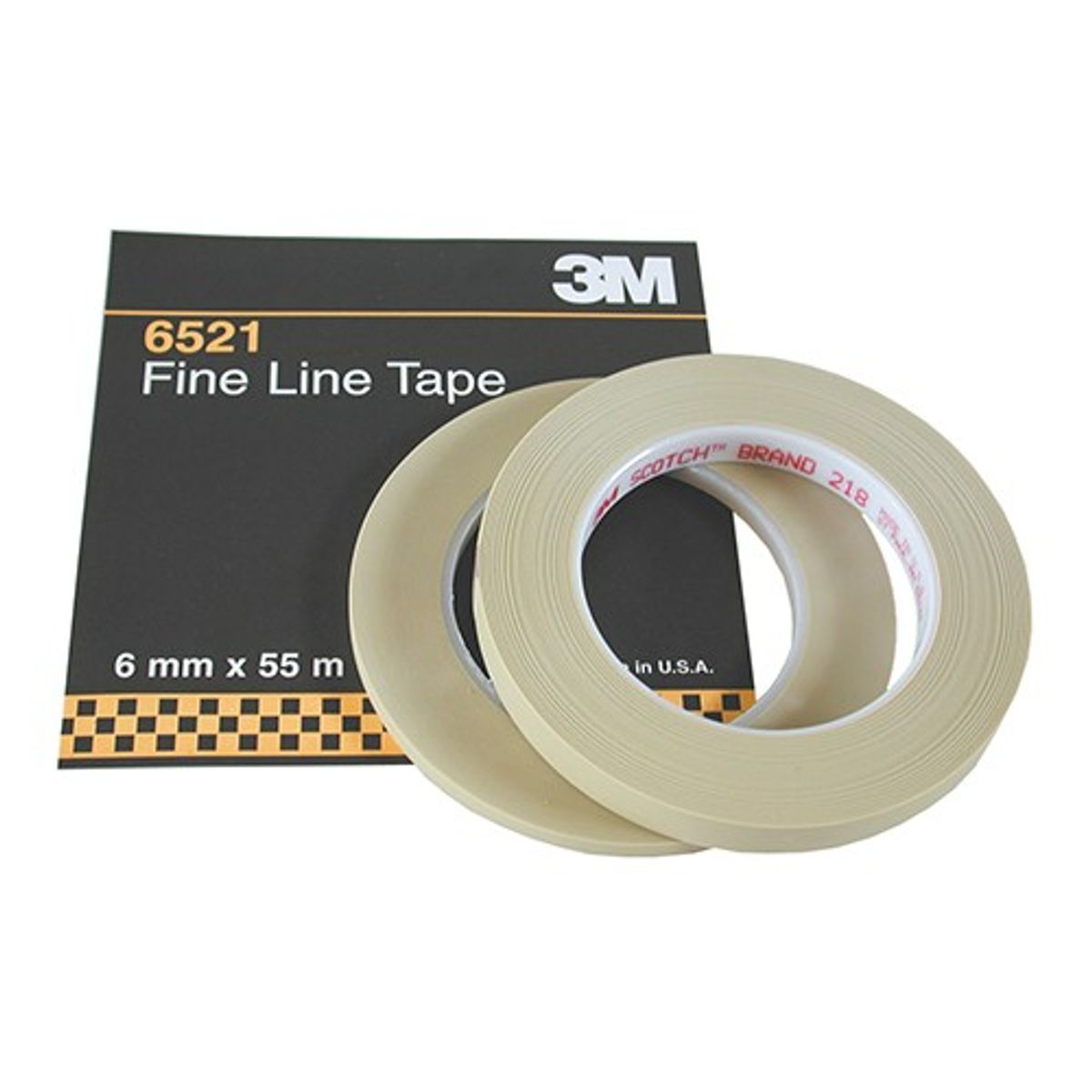 3M 218 Fine Line Tape (6mm x 55m Roll) 5-06521