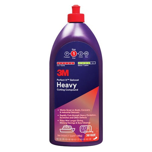 3M Perfect-It Gelcoat Heavy Cutting Compound (946ml) 5-09360
