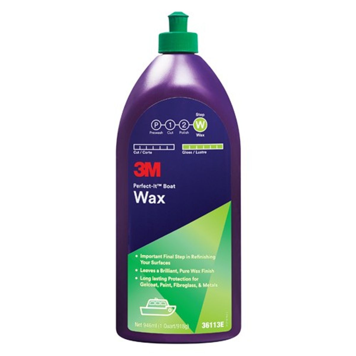 3M Perfect-It Boat Wax 946ml (Each) 5-09366