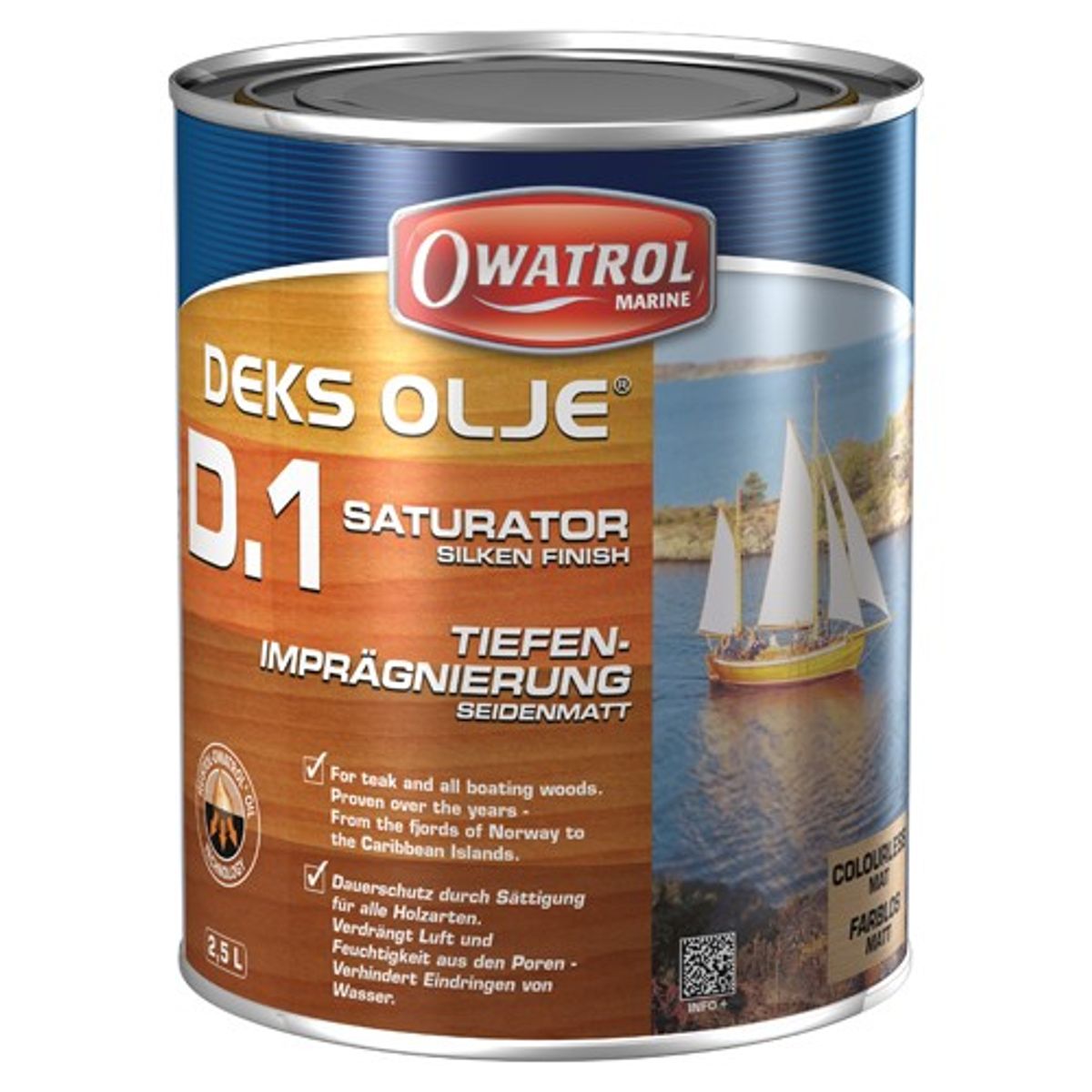 Owatrol Deks Olje D1 Wood Oil (2.5L) 5-25011