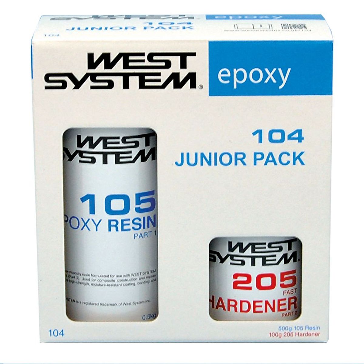 West System 104 Junior Pack Epoxy Resin & Hardener (600g) 5-65001