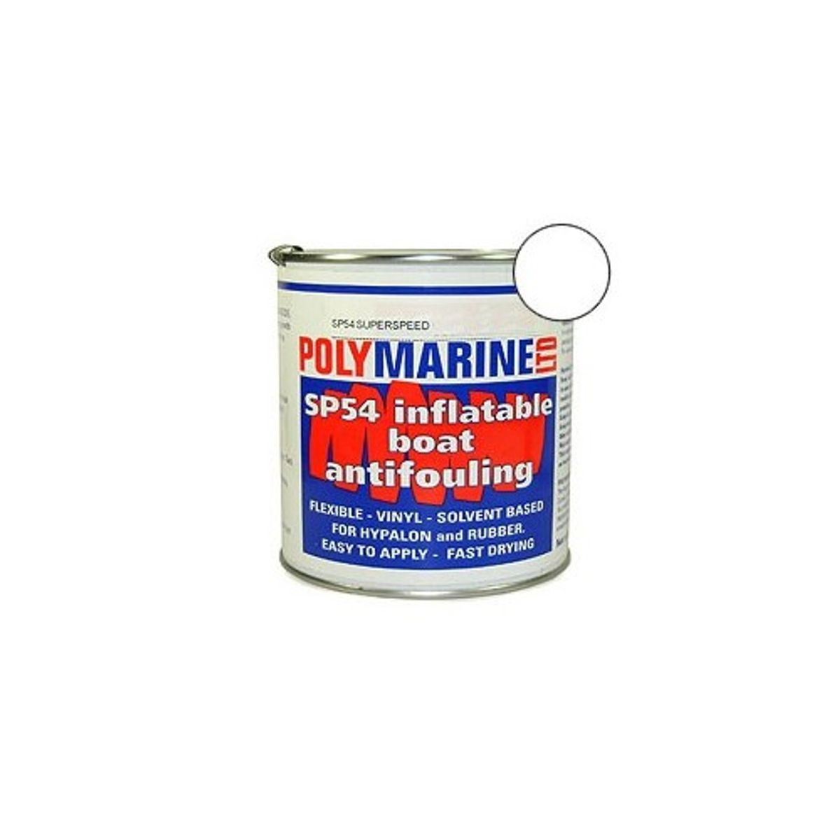 Polymarine SP54 Hypalon Antifouling Paint White (1 Litre) 5-81276