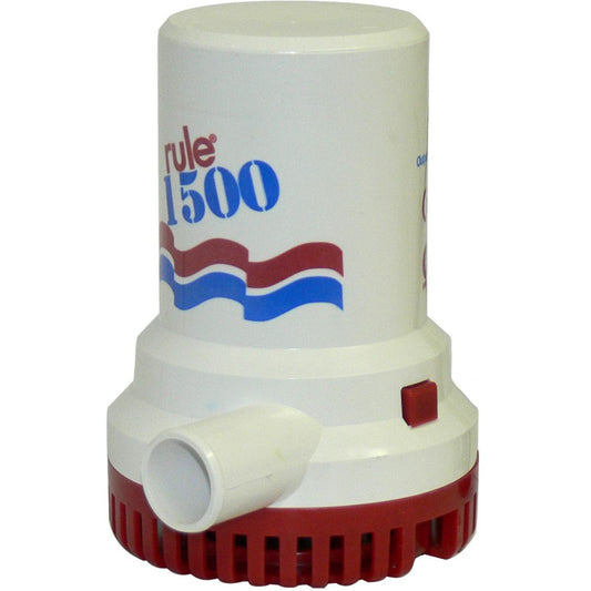 Rule 02 1500 Submersible Bilge Pump (12V / 94 LPM / 28mm Hose / 750mm) 504102