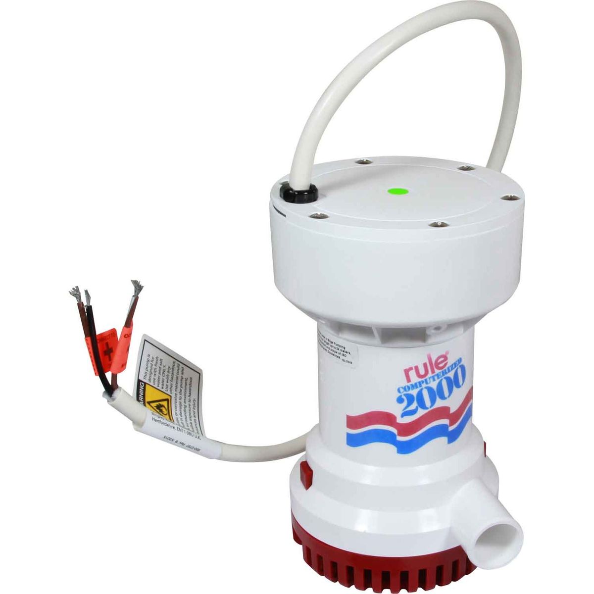 Rule 53S 2000 Automatic Submersible Bilge Pump (12V / 126 LPM / 28mm) 504116