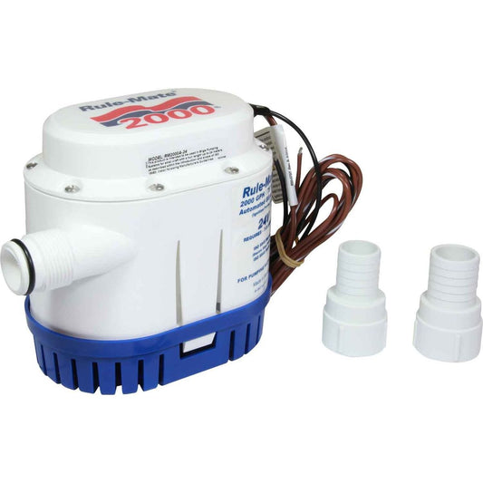 Rule Mate 2000 Automatic Submersible Bilge Pump (24V / 120 LPM / 28mm) 504119
