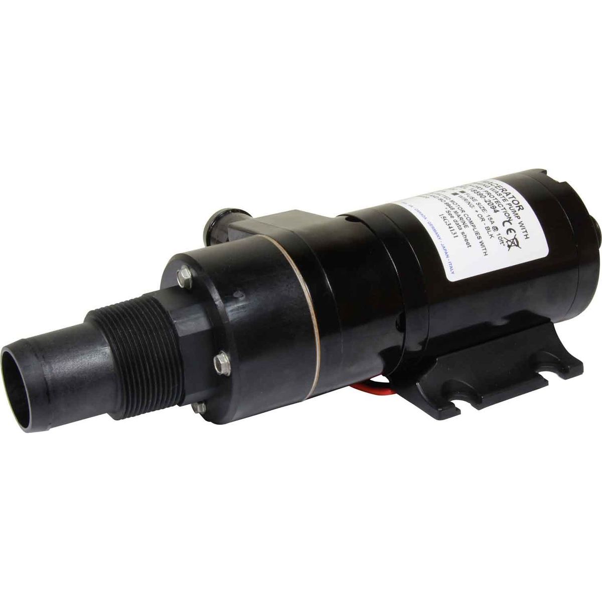 Jabsco Macerator Waste Pump (24V / 45 LPM / 1-1/2" In / 1" Out Left) 507524