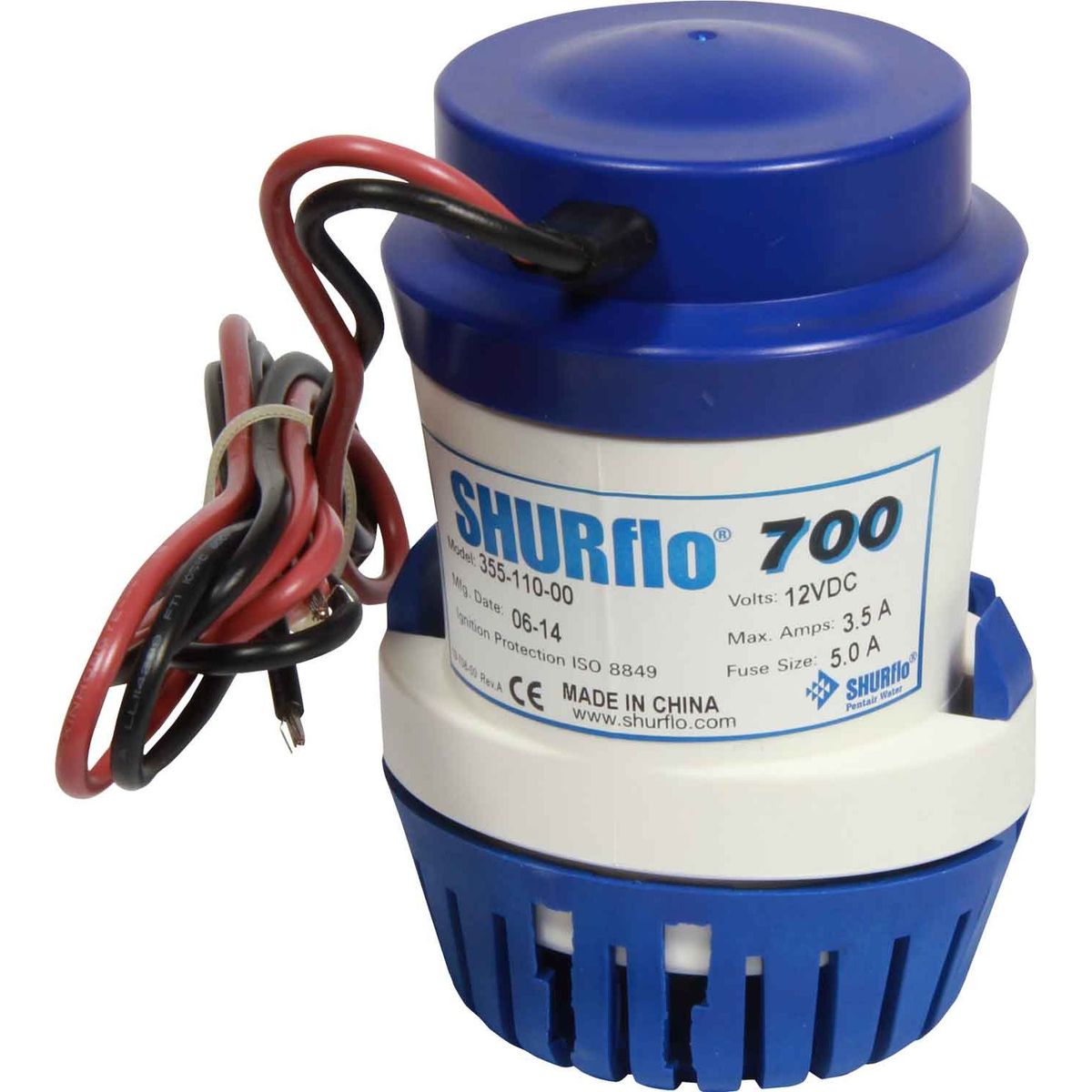 SHURflo 700 Submersible Bilge Pump (12V / 44 LPM / 19mm Hose) 509564