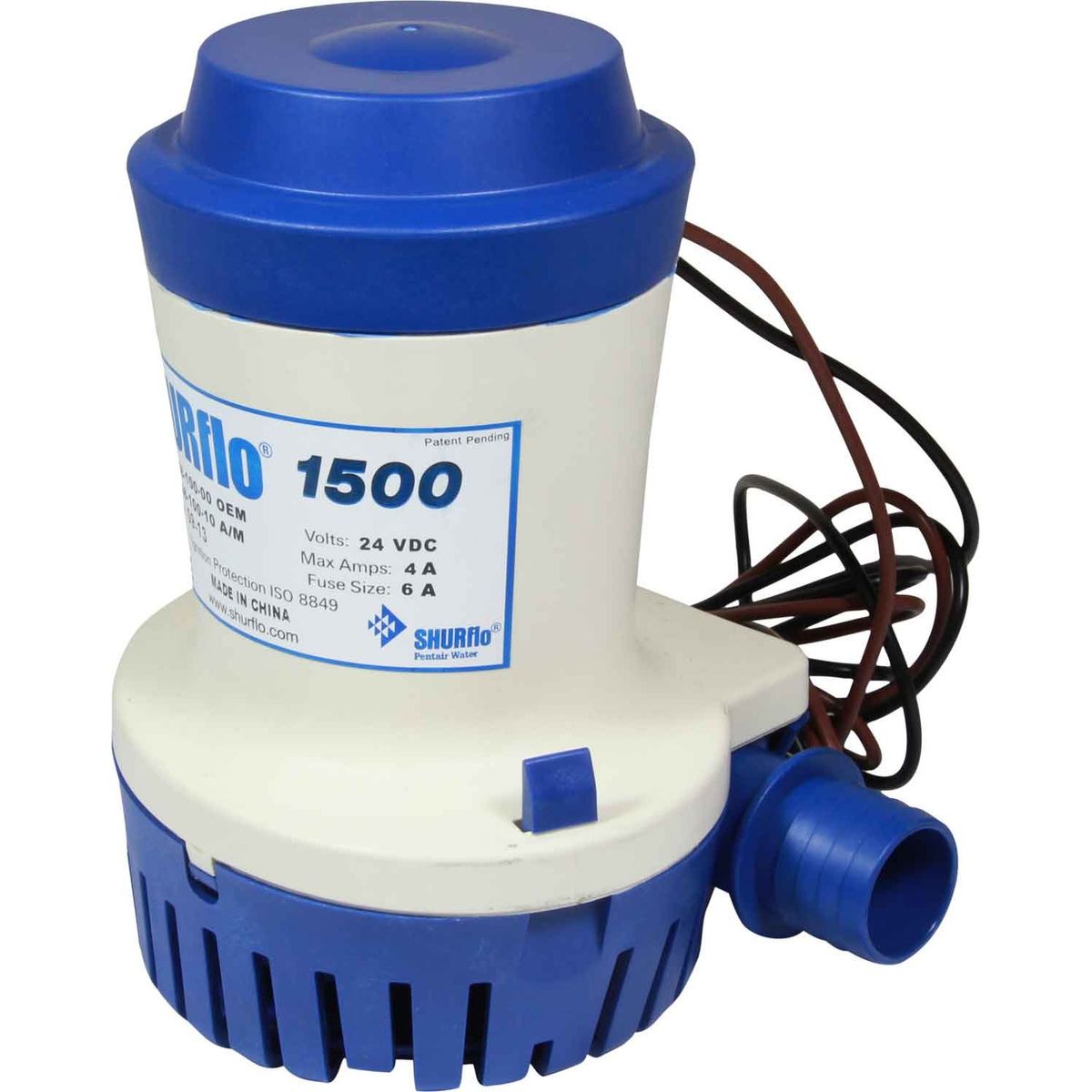 SHURflo 1500 Submersible Bilge Pump (24V / 94 LPM / 28mm Hose) 509571