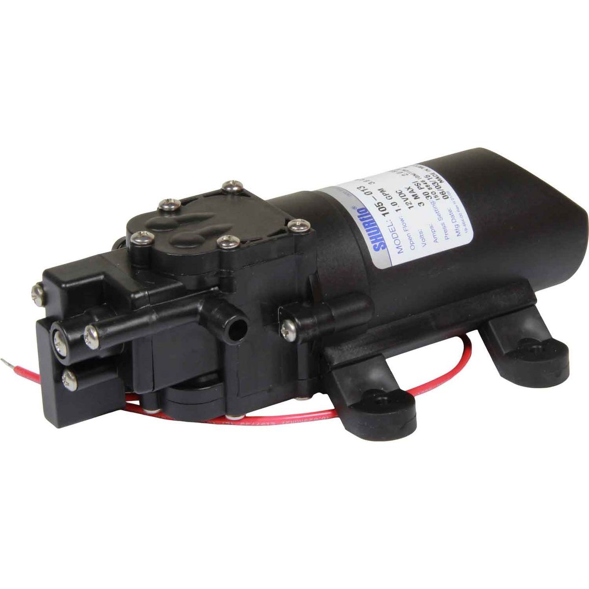 SHURflo Lo-Flo 105 Fresh Water Pump (12V / 3.8 LPM / 30 PSI / 3/8") 509620