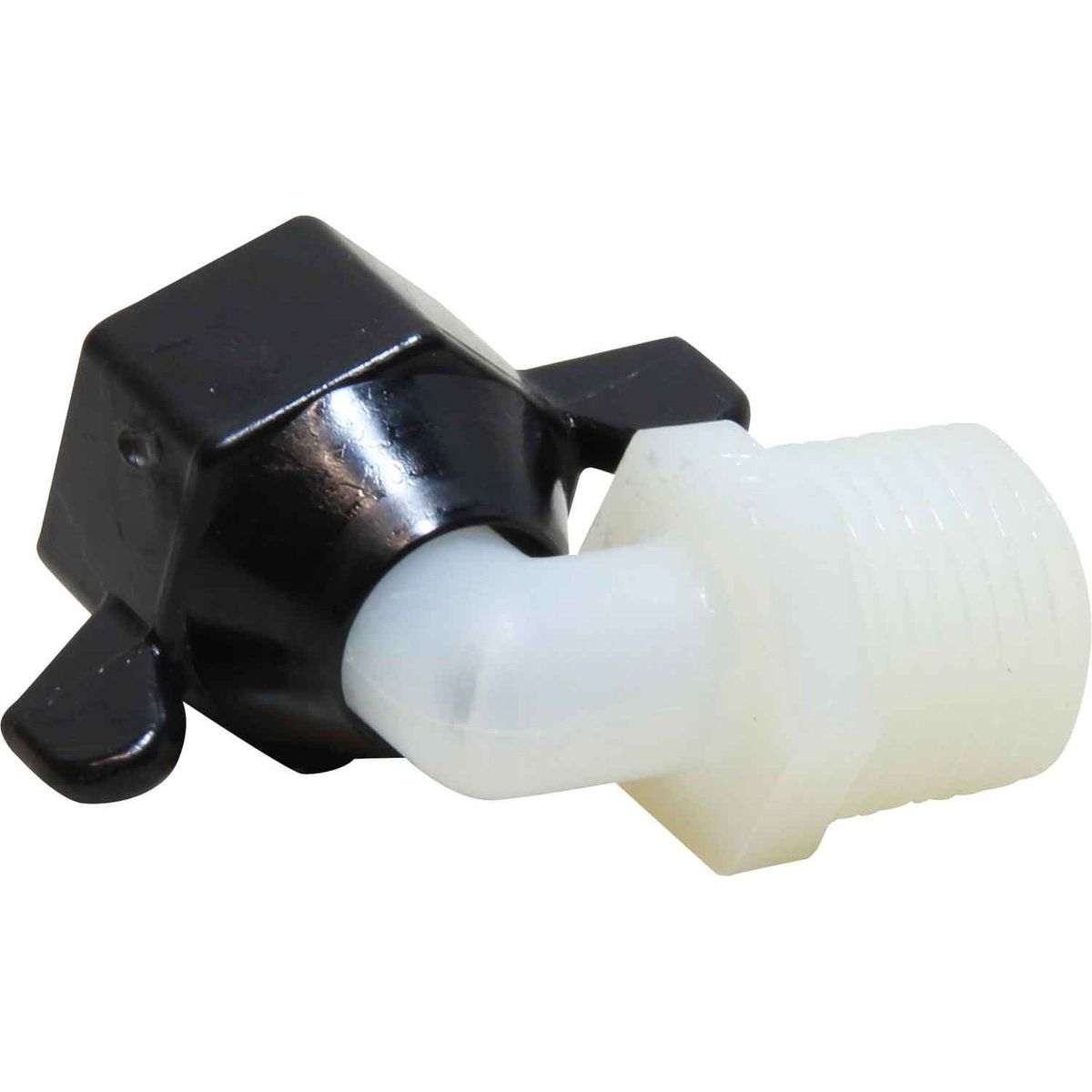 SHURflo 90 Degree Wing Nut Fitting 1/2" NPT Female to 1/2" NPT Male 509926