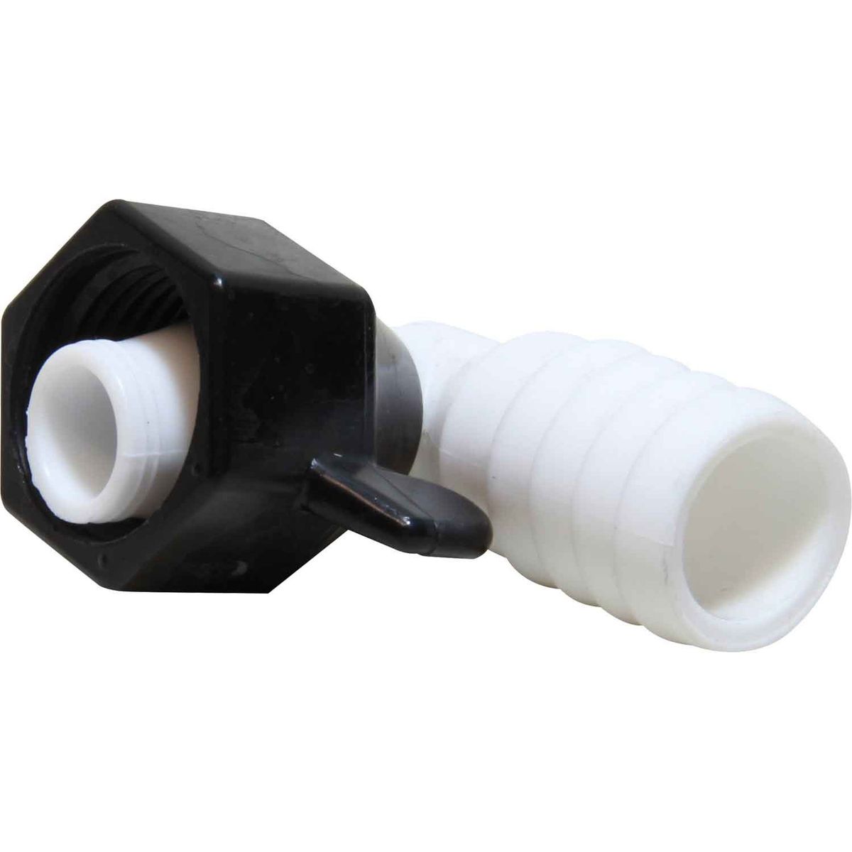 SHURflo 90 Degree Wing Nut Fitting 1/2" NPT Female to 19mm ID Hose 509928