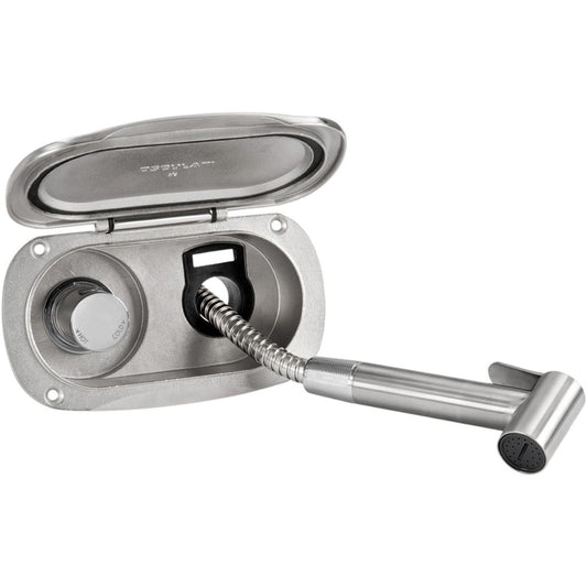 Stainless Steel Deck Shower with Hot and Cold Mixer (316 / 2.5m Hose) 510531