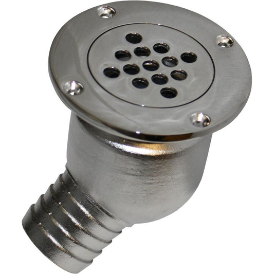 Osculati Stainless Steel 316 Round Cockpit Drain (40mm ID Hose) 511048