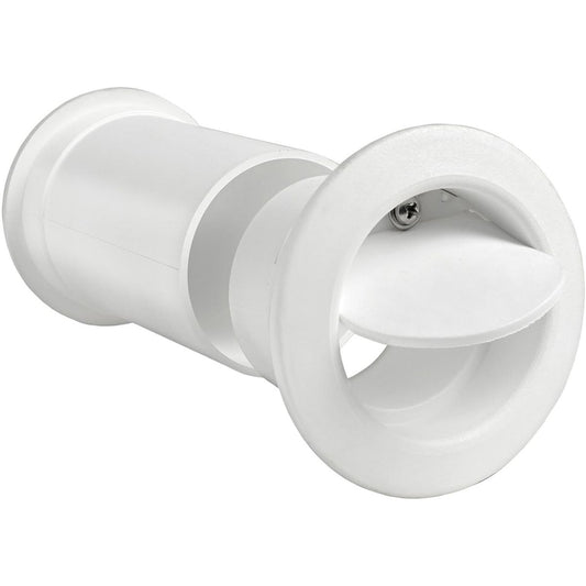 Osculati White Through Hull Scupper with Flap 511561