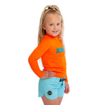 Jobe Rash Guard Longsleeve Kids Fire Orange