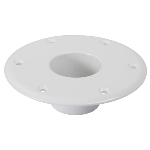 Osculati White Aluminium Recessed Table Leg Support Base - 160mm