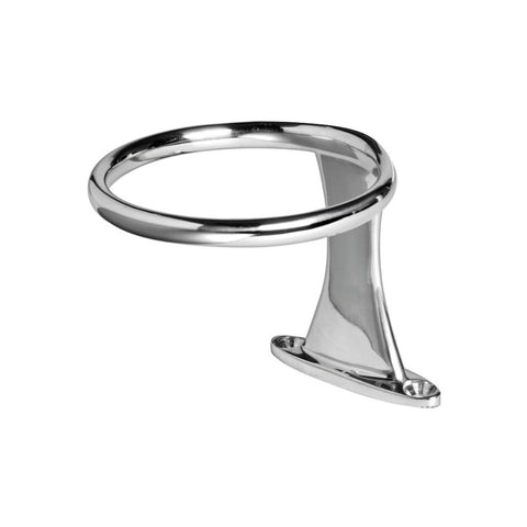 Osculati Single Stainless Steel Glass Holder - Base Screw Mount